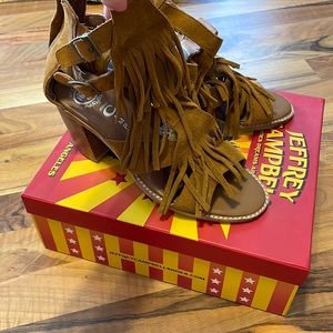 Jeffery Campbell suede sandals